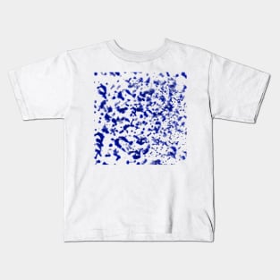 Paint Spatter Blue Kids T-Shirt